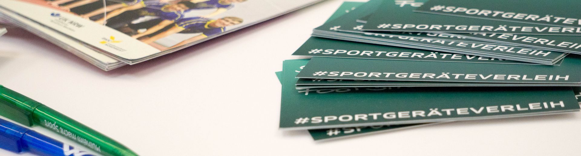 Merchandise zum Spiel- und Sportgeräteverleih