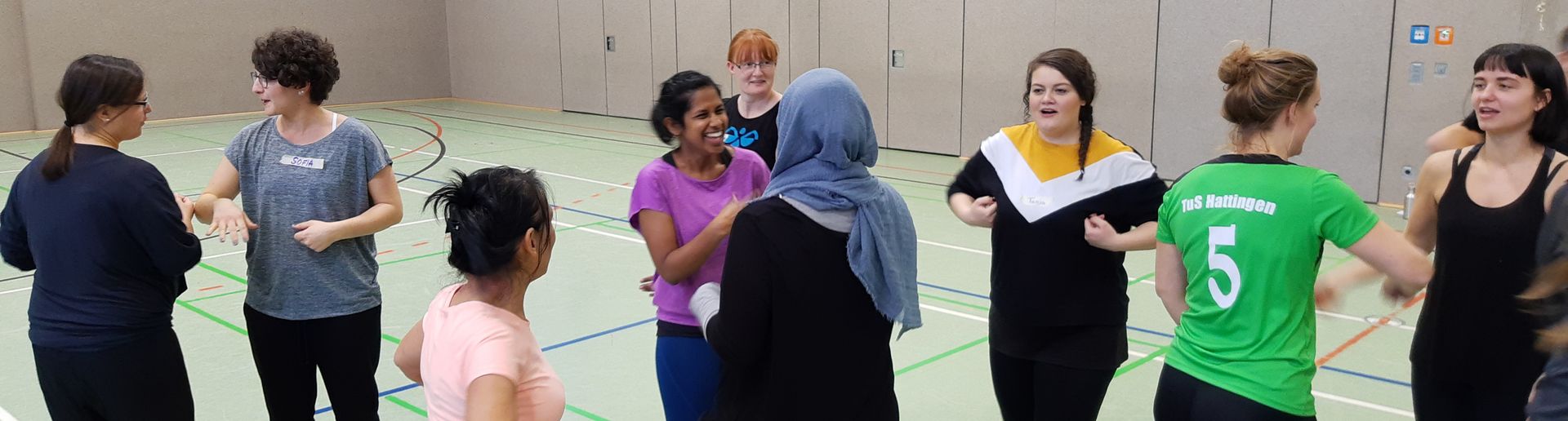 Sportspiele im Rahmen der Fortbildung "Integration durch Sport"